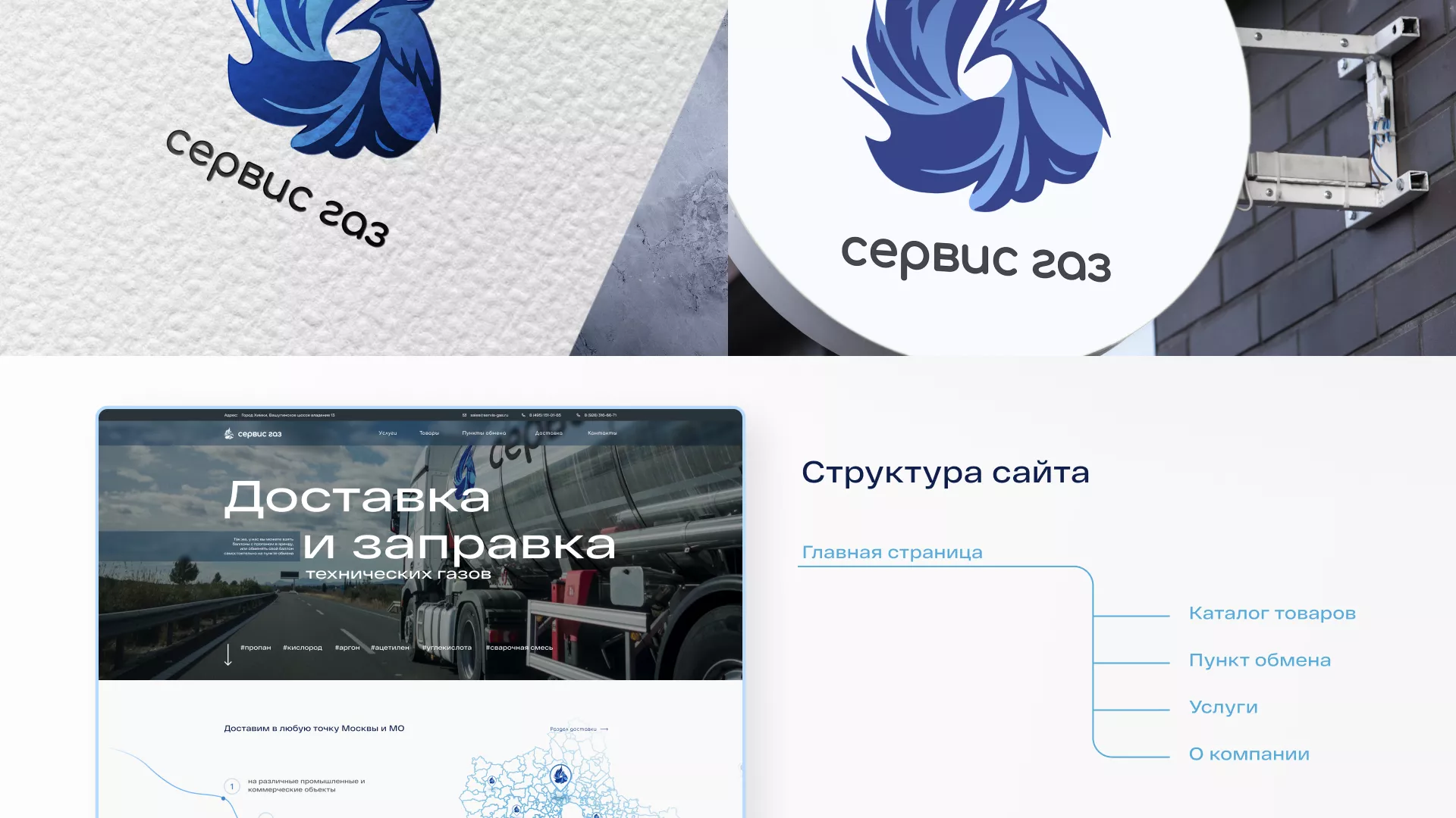 Создание сайта компании «Сервис газ» в Гороховце