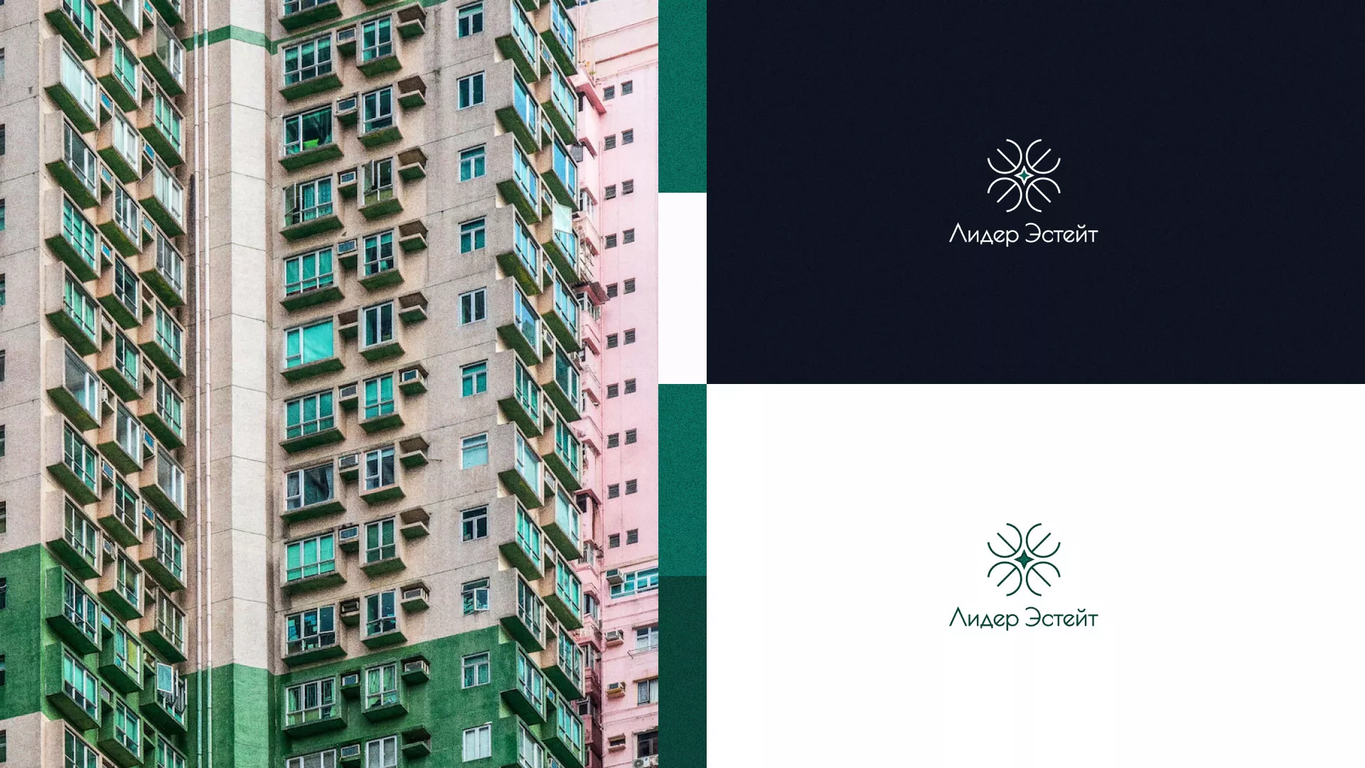 Создание логотипа компании «Лидер Эстейт» в Гороховце